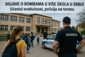 DOJAVE O BOMBAMA U VIŠE ŠKOLA U SRBIJI: Učenici evakuisani, policija na terenu